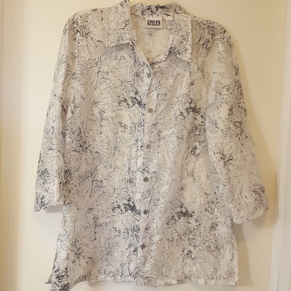 Chico's Tops - CHICO's 3/4 Sleeve Button Down Shirt Size 1